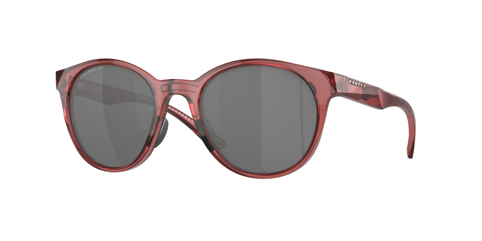 Oakley Donna Oo9474 Spindrift 947407 Occhiali Da Sole O_Matter Rosso Grigio Rotonda Polarizzata Prizm