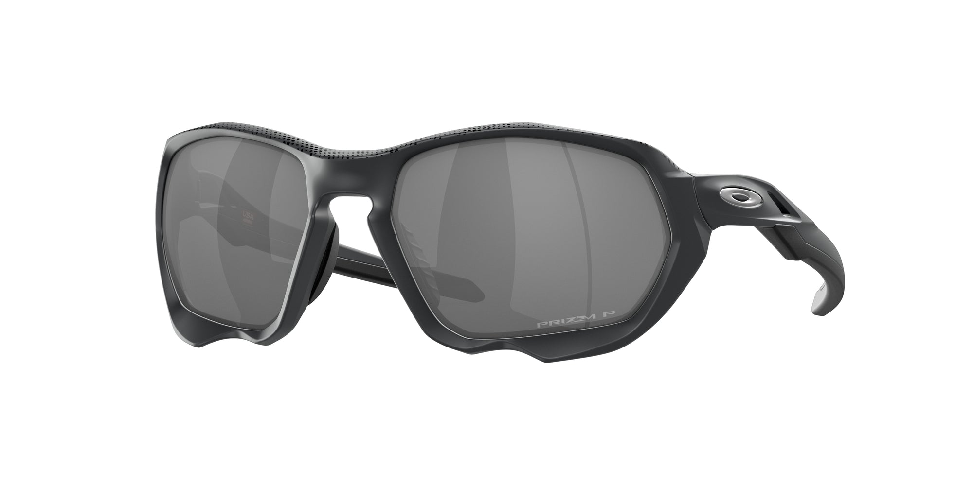 Oakley Uomo Oo9019 Plazma 901914 Occhiali Da Sole Plastica Nero-Opaco Nero Squadrata Polarizzata Prizm