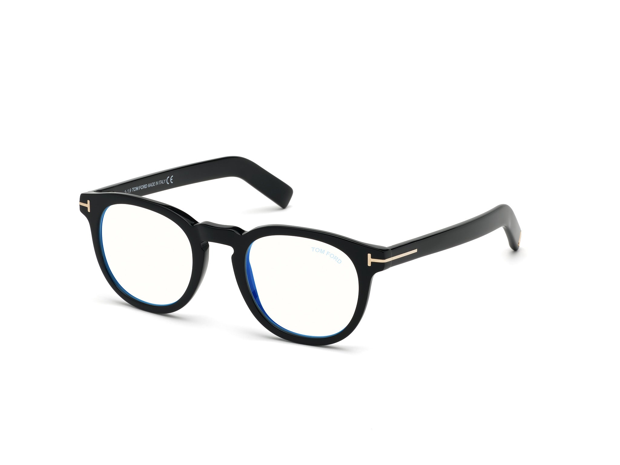 Tom Ford Uomo Ft5629-B 1 Montature Da Vista Acetato Nero  Rotonda Normale