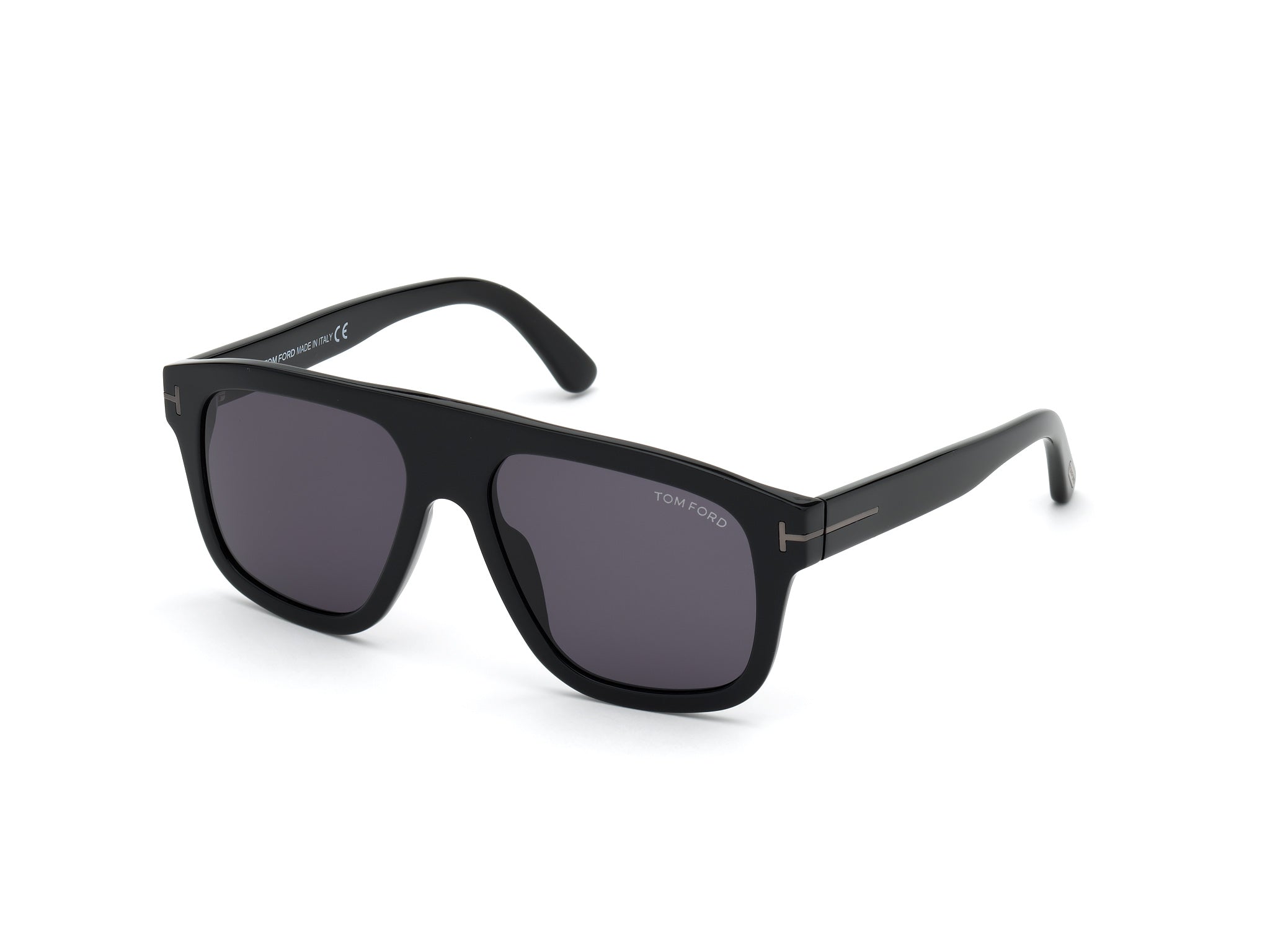 Tom Ford Uomo Ft0777-N Thor 01A Occhiali Da Sole Acetato Nero Grigio Squadrata Normale