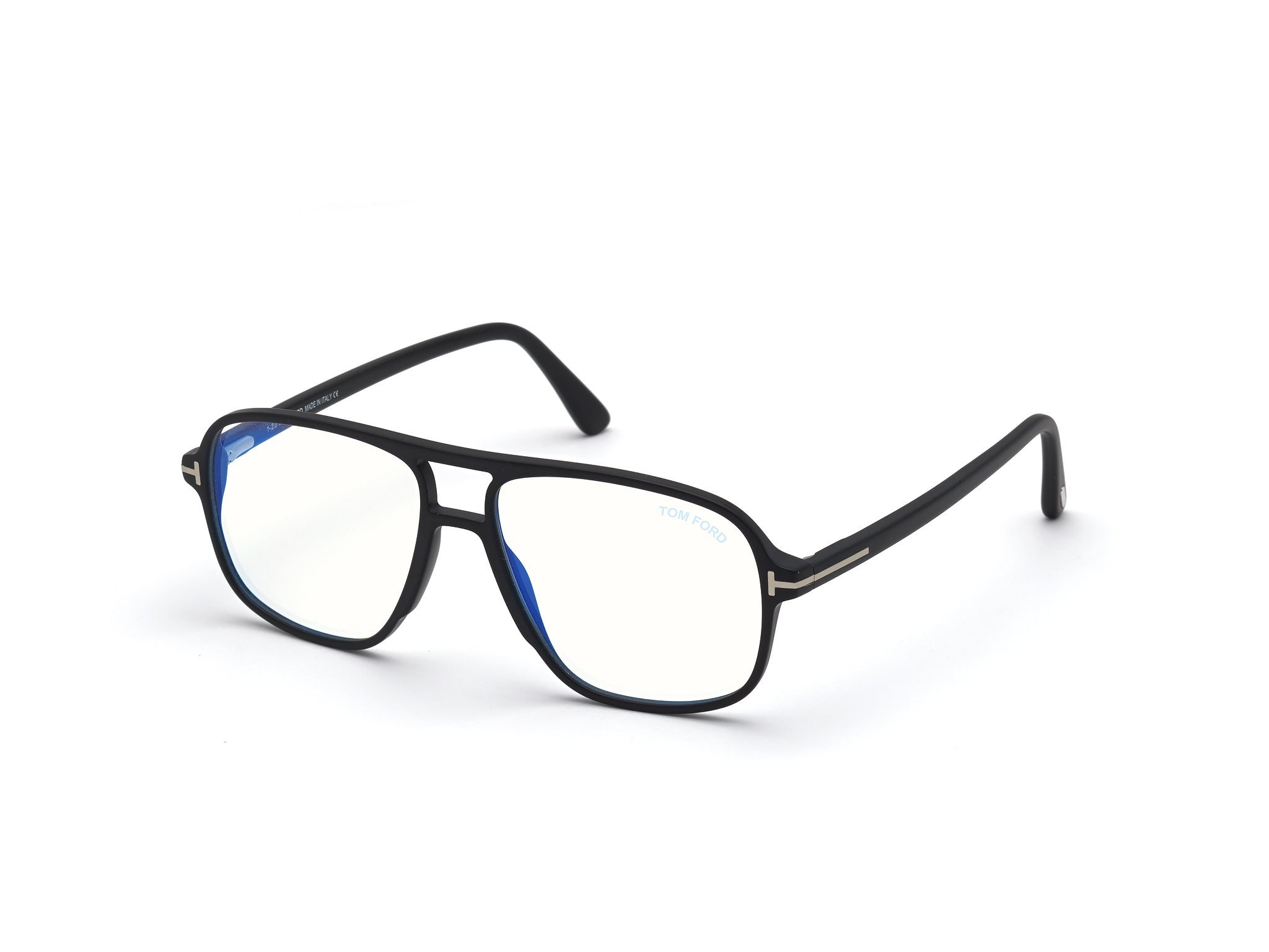 Tom Ford Uomo Ft5737-B 2 Montature Da Vista Acetato Nero  Squadrata Normale