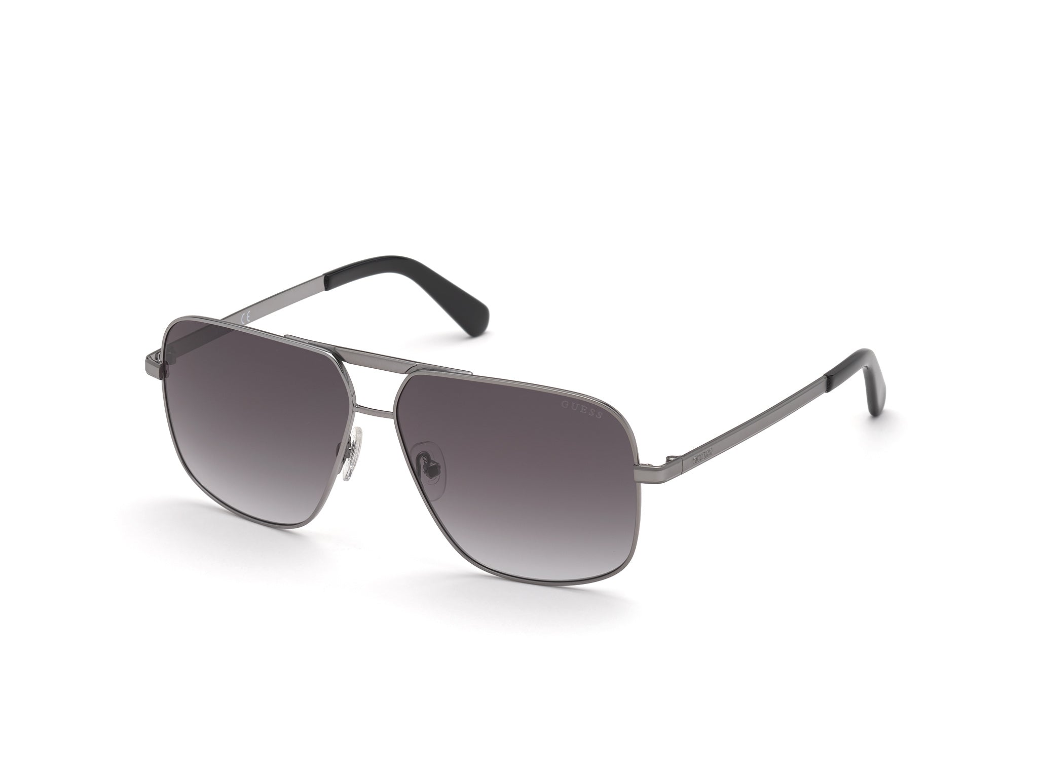 Guess Uomo Gu00026 08B Occhiali Da Sole Metallo   Squadrata Normale Sfumato