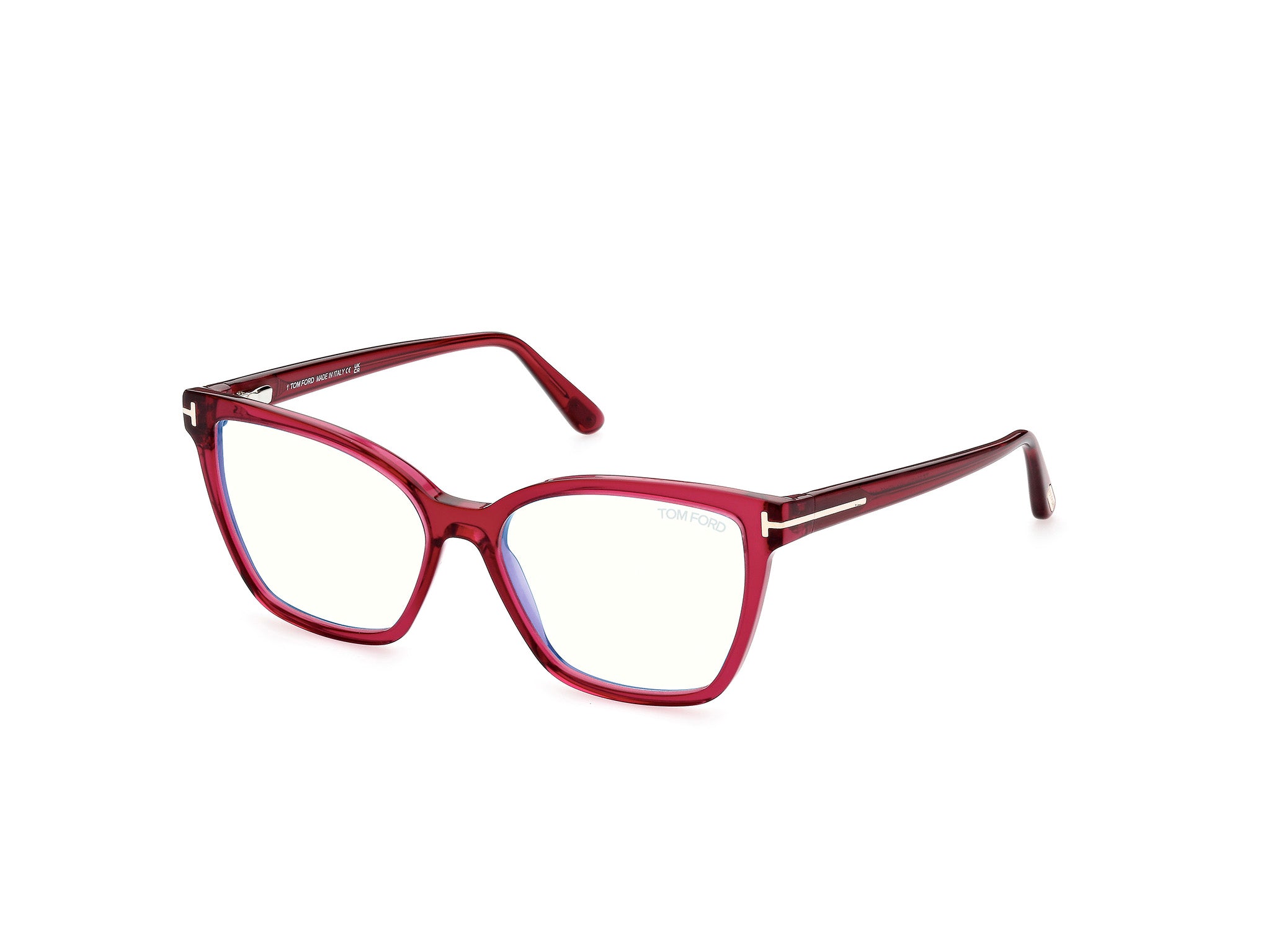 Tom Ford Donna Ft5812-B 74 Montature Da Vista Acetato Rosa  Farfalla Normale