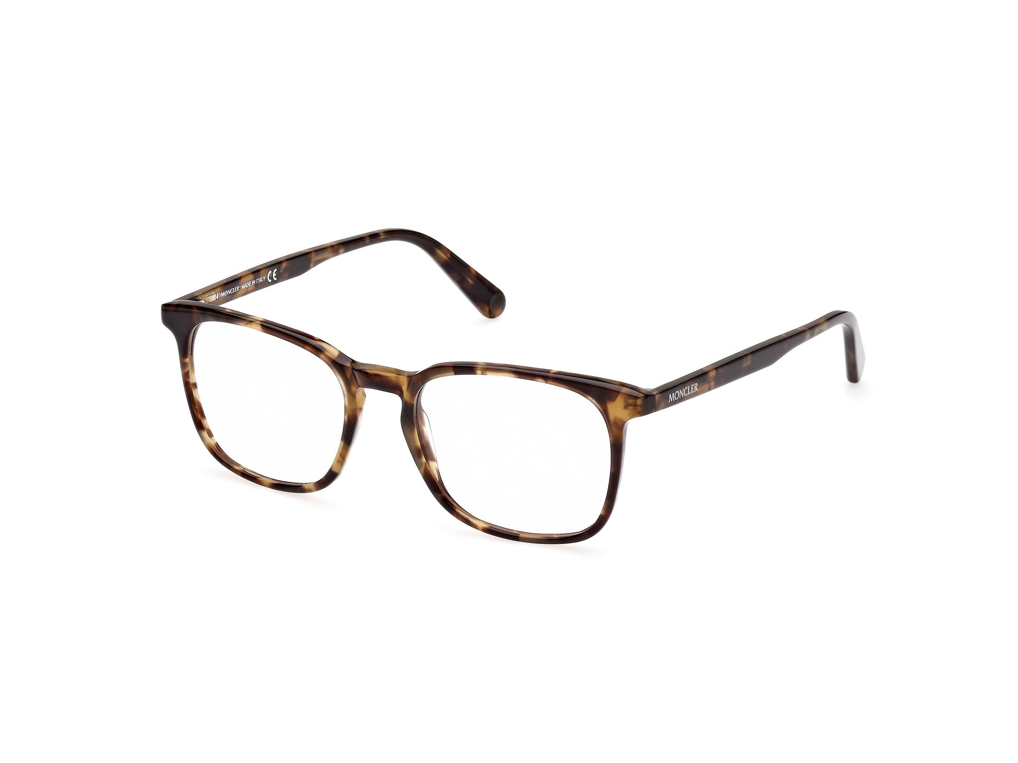 Moncler Uomo Ml5118 053 Montature Da Vista Outlet Acetato Havana  Squadrata Normale