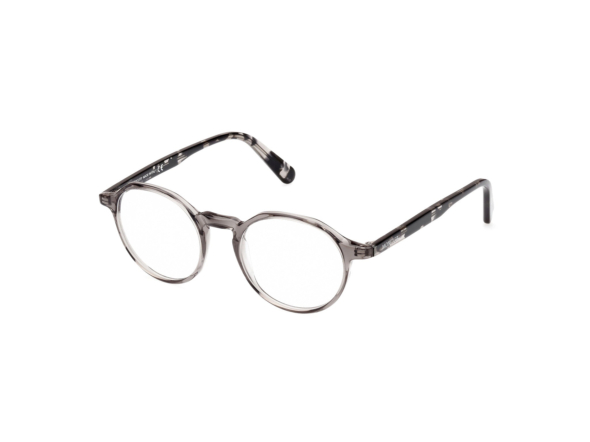 Moncler Uomo Ml5120 001 Montature Da Vista Outlet Acetato Nero Rotonda Normale