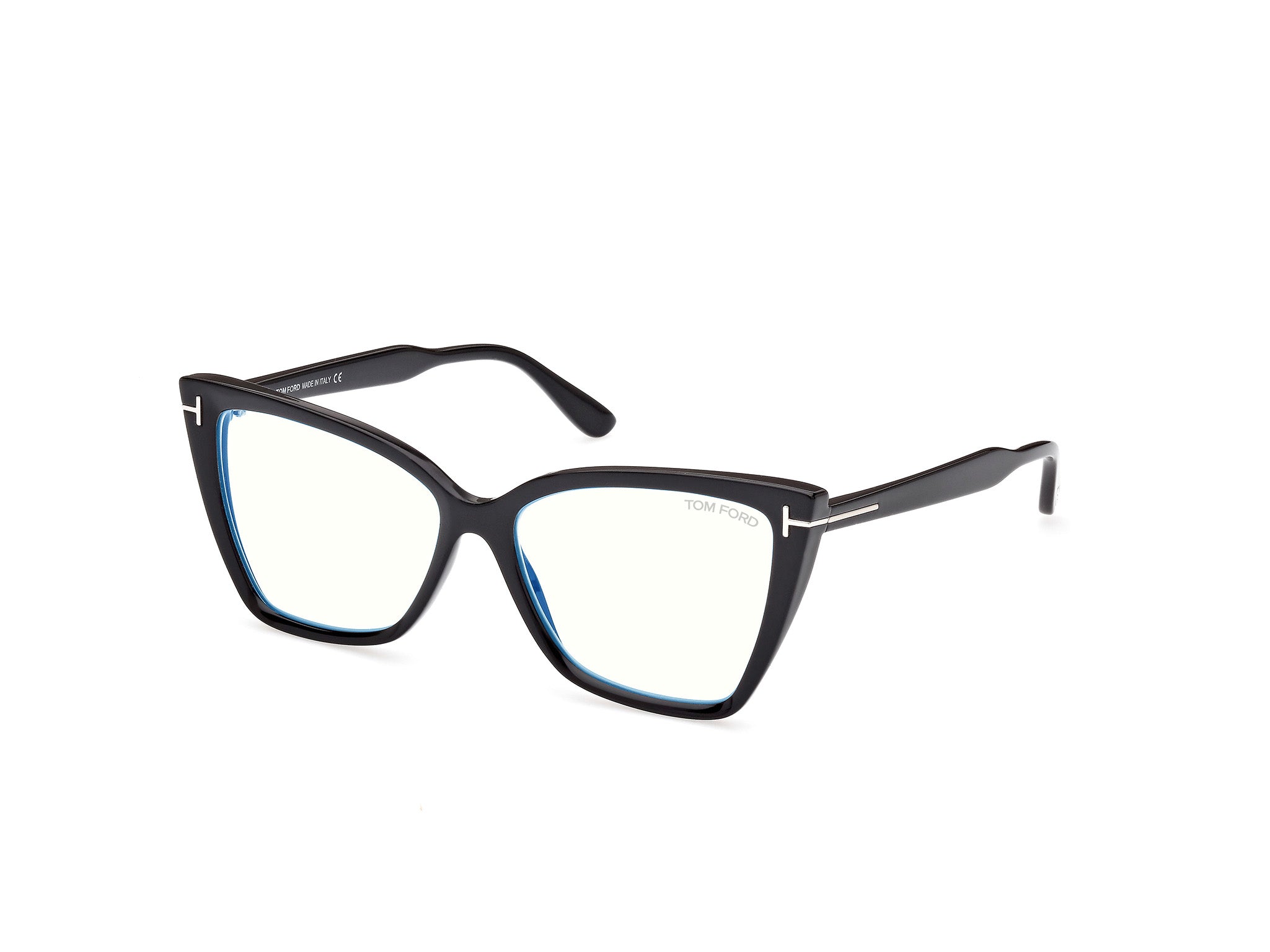 Tom Ford Donna Ft5844-B 1 Montature Da Vista Iniettato Nero  Cat Eye Normale