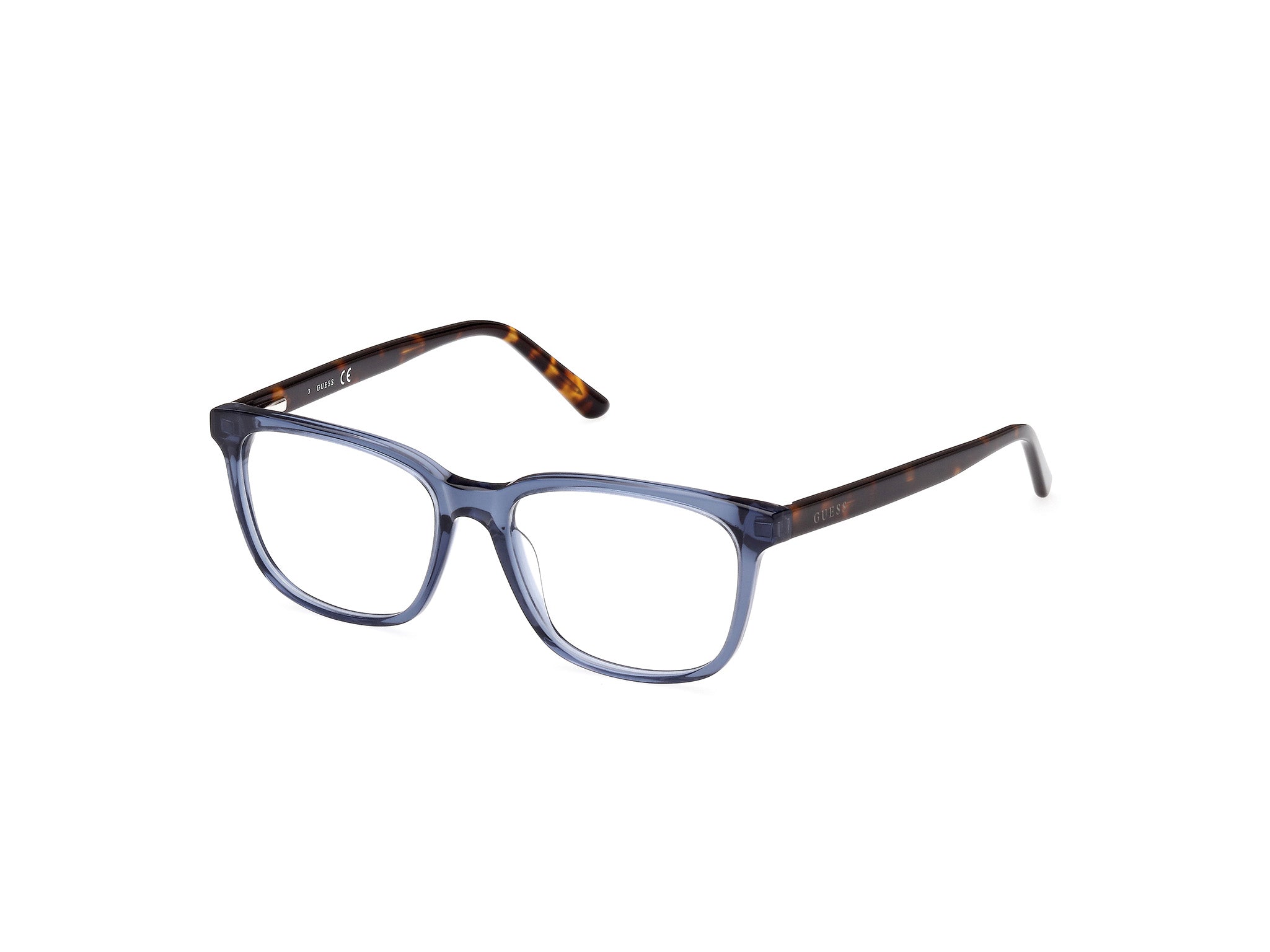 Guess Unisex Gu8269 090 Montature Da Vista Acetato Blu  Squadrata Normale