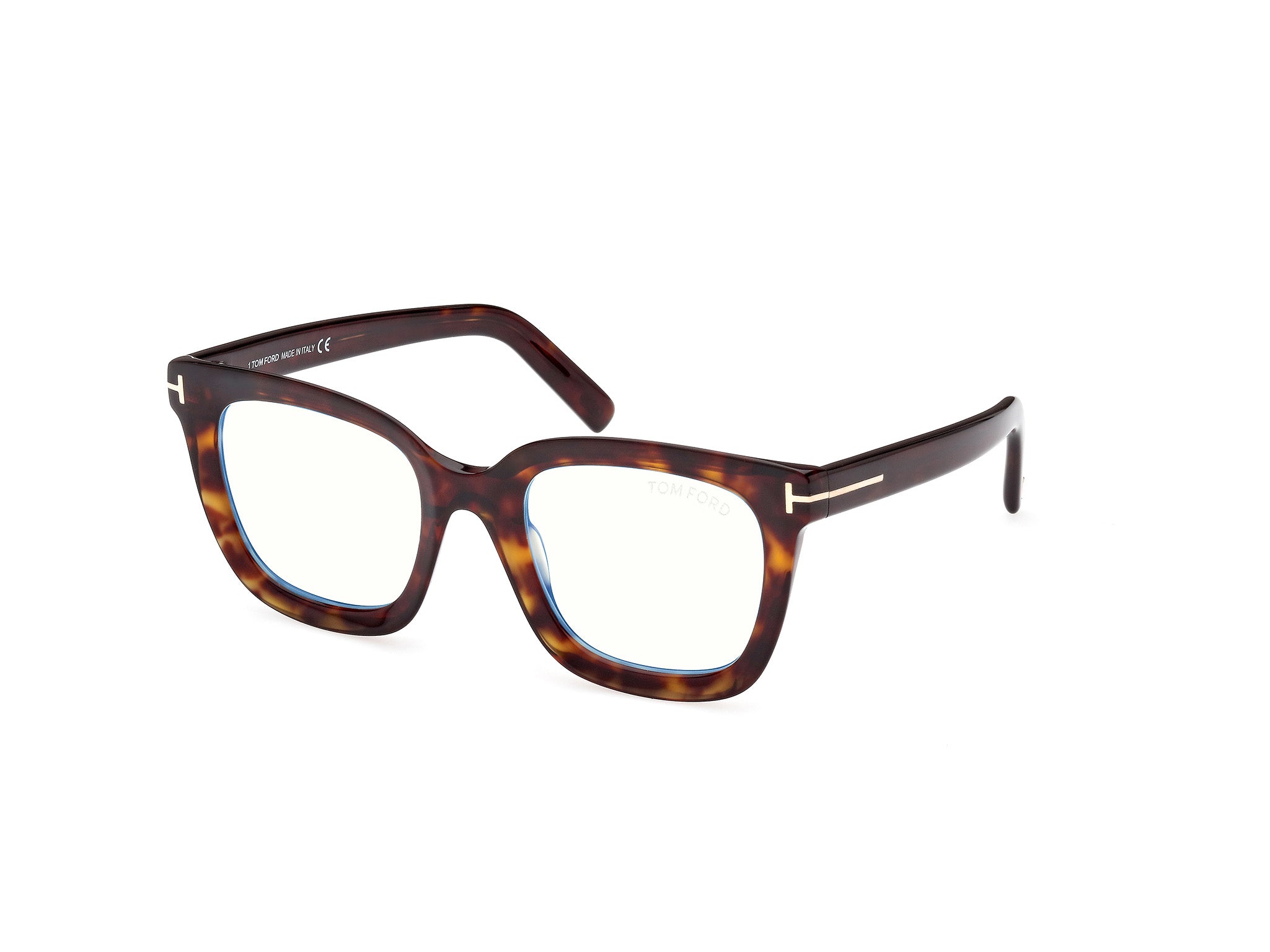 Tom Ford Donna Ft5880-B 52 Montature Da Vista Acetato Havana  Squadrata Normale