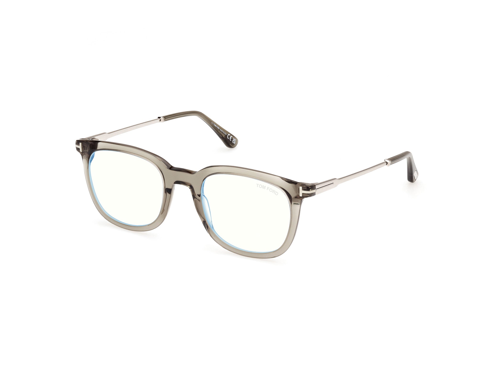 Tom Ford Uomo Ft5904-B 96 Montature Da Vista Acetato Verde  Squadrata Normale