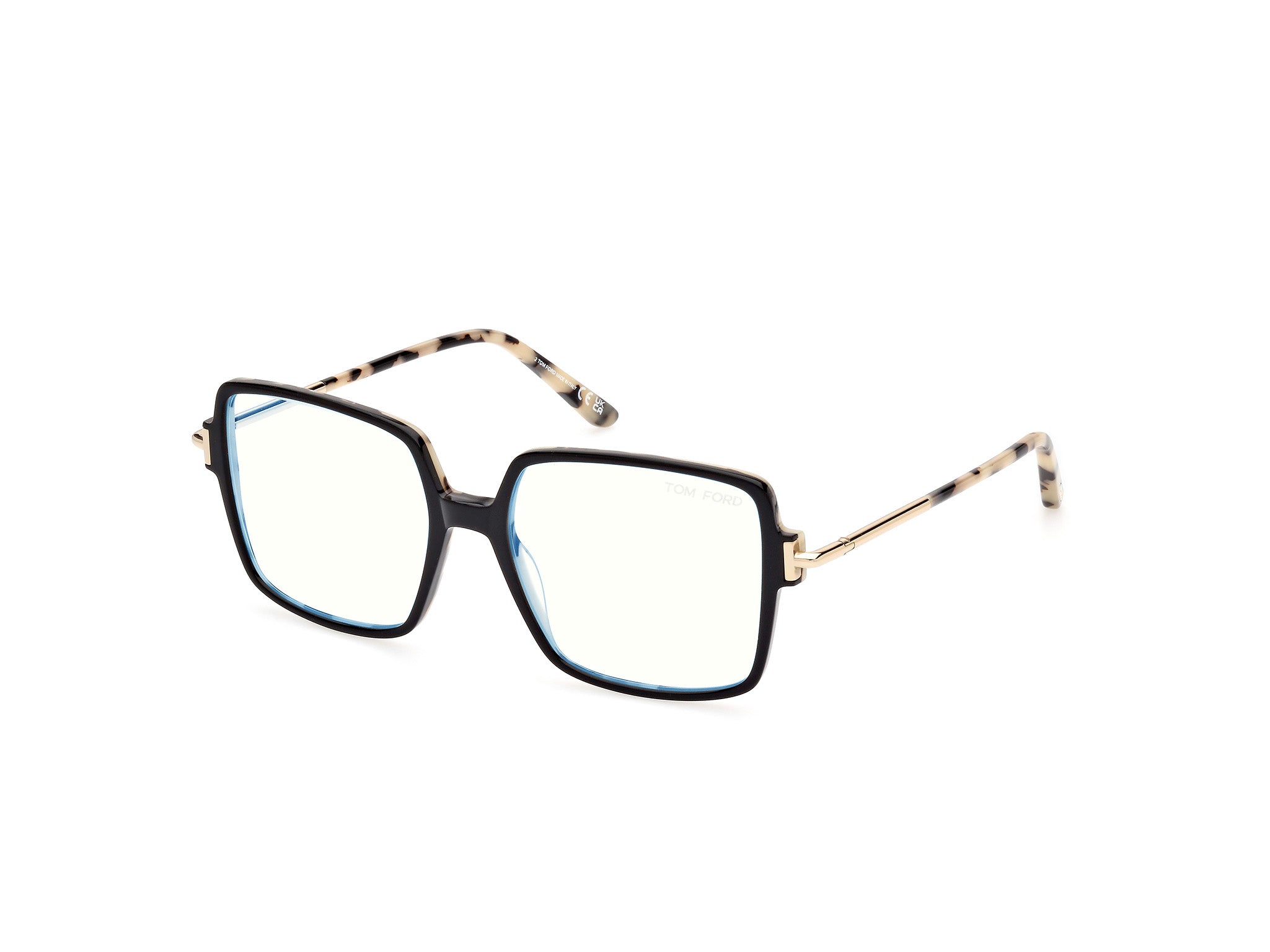 Tom Ford Donna Ft5915-B 5 Montature Da Vista Acetato Nero  Squadrata Normale