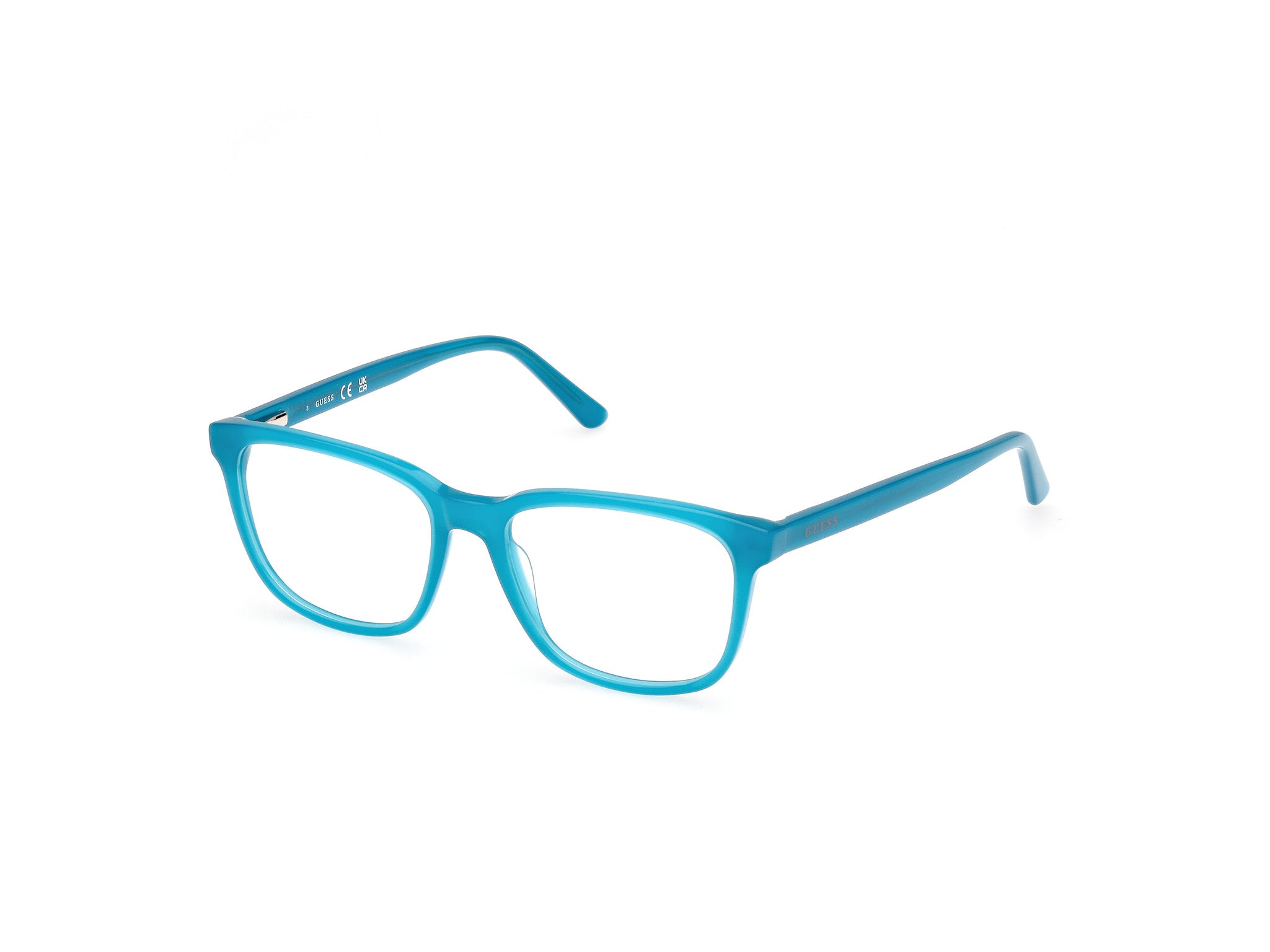 Guess Unisex Gu8269 089 Montature Da Vista Acetato Turchese  Squadrata Normale