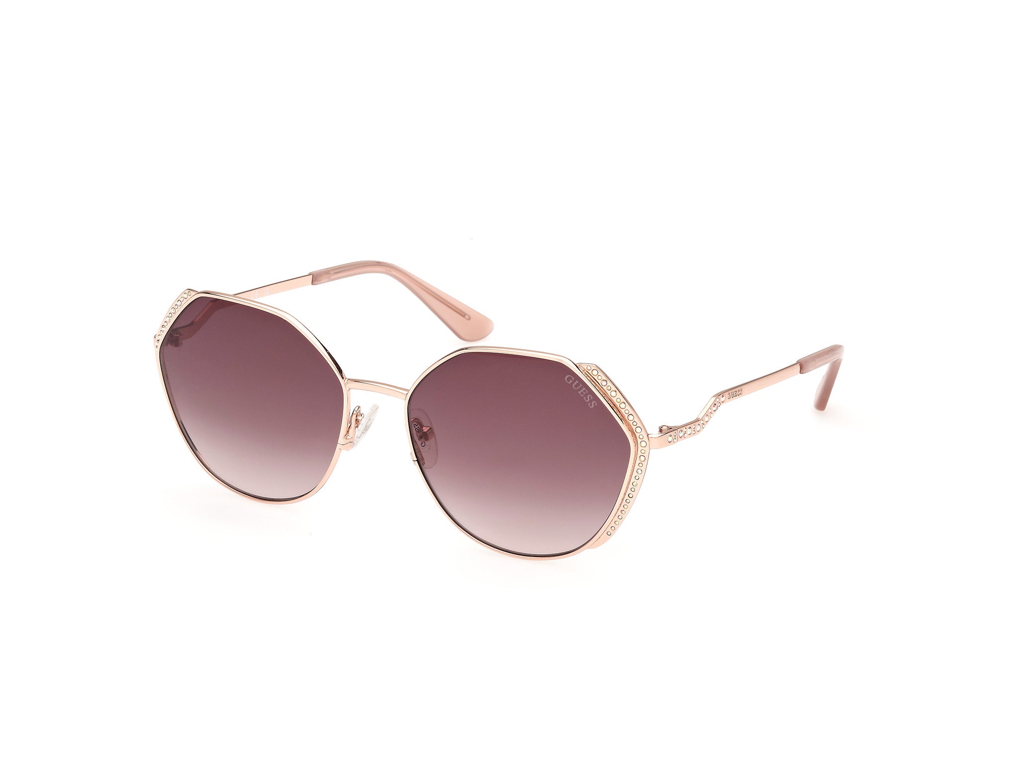 Guess Donna Gu7842-S 28Z Occhiali Da Sole Metallo   Geometrica Normale