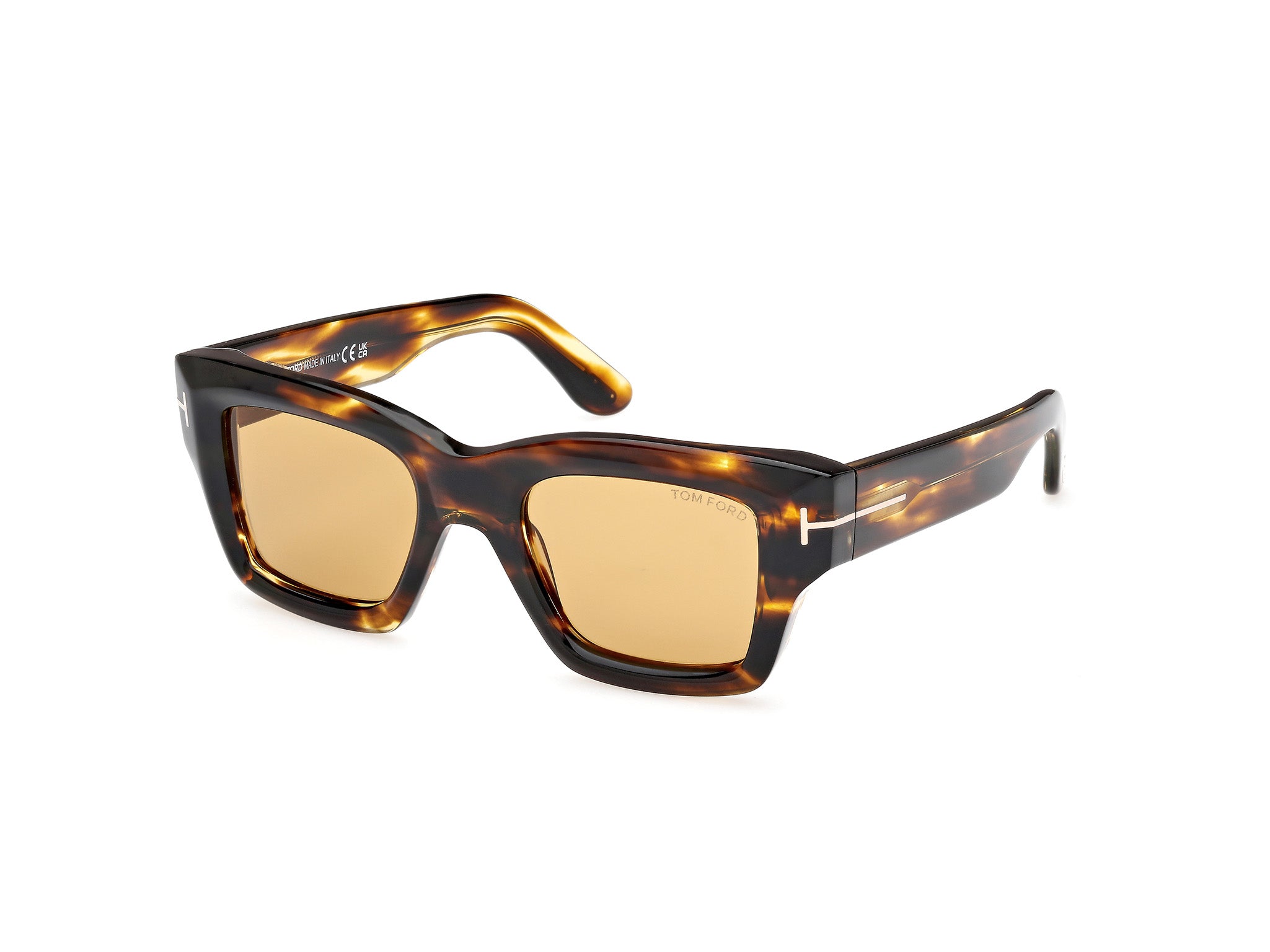 Tom Ford Uomo Ft1154 Ilias 52E Occhiali Da Sole Acetato   Squadrata Normale