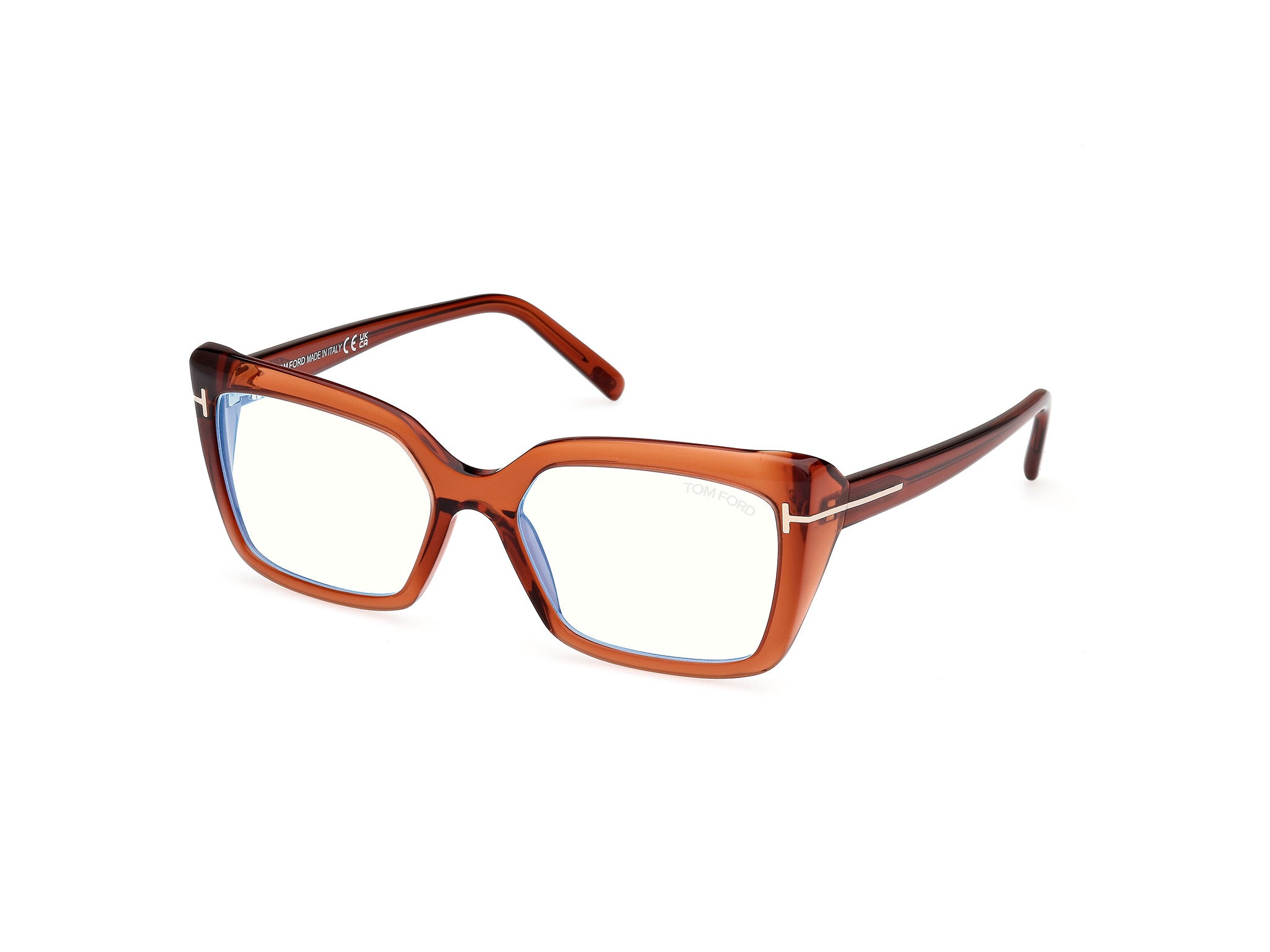 Tom Ford Donna Ft5991-B 48 Montature Da Vista Acetato Marrone  Squadrata Normale