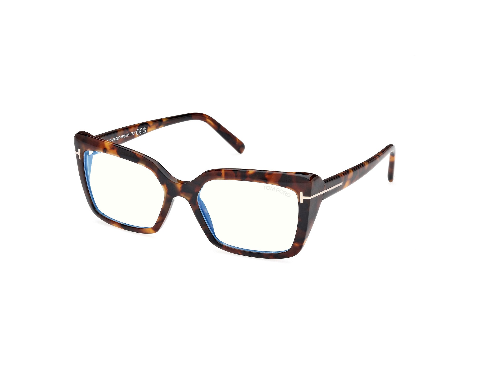 Tom Ford Donna Ft5991-B 52 Montature Da Vista Acetato Havana  Squadrata Normale
