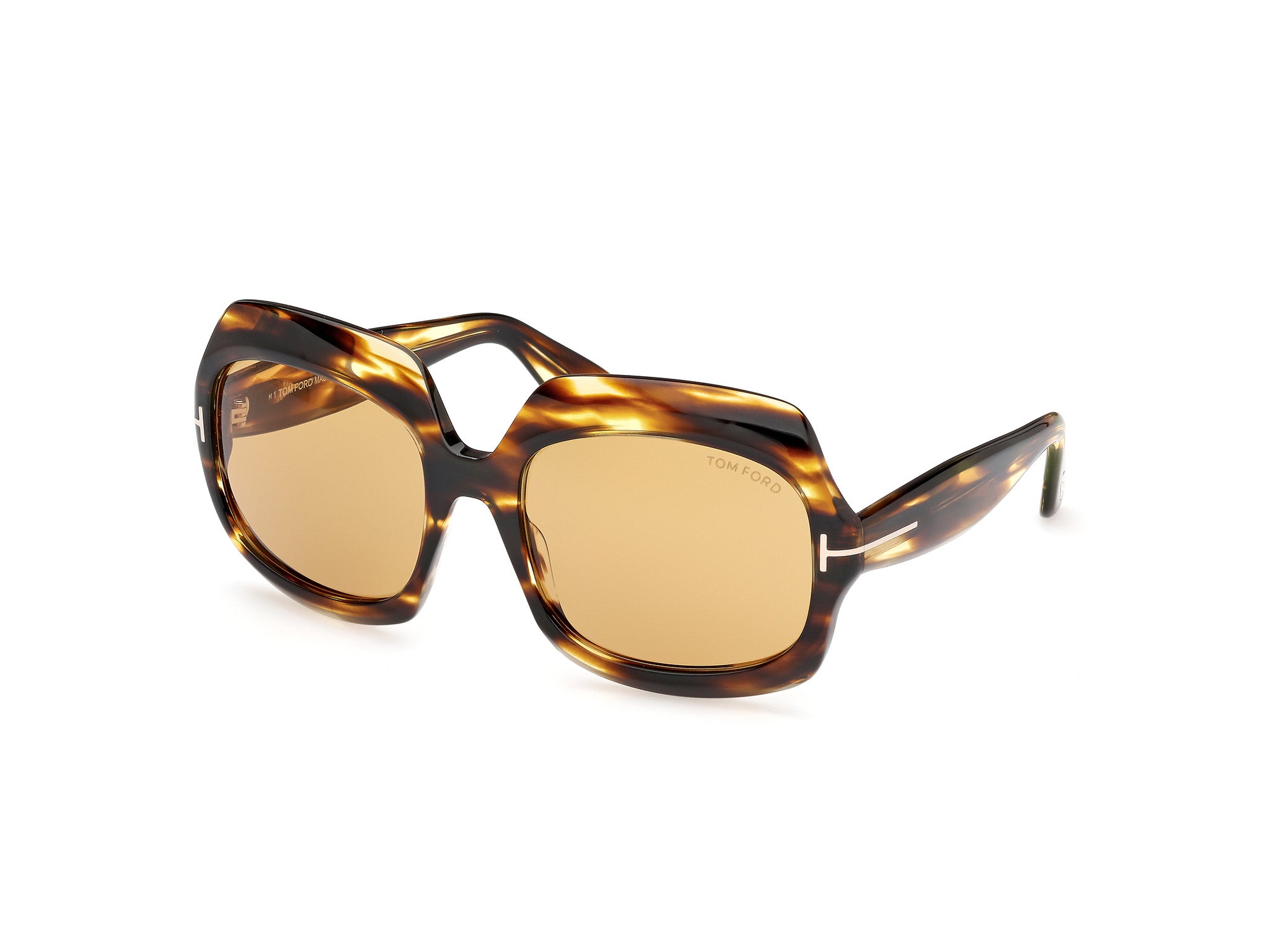 Tom Ford Donna Ft1155 Ren 52E Occhiali Da Sole Acetato   Geometrica Normale