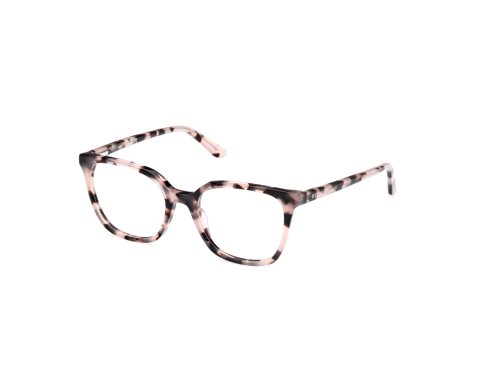 Guess Unisex Gu50165 074 Montature Da Vista Acetato Rosa  Squadrata Normale