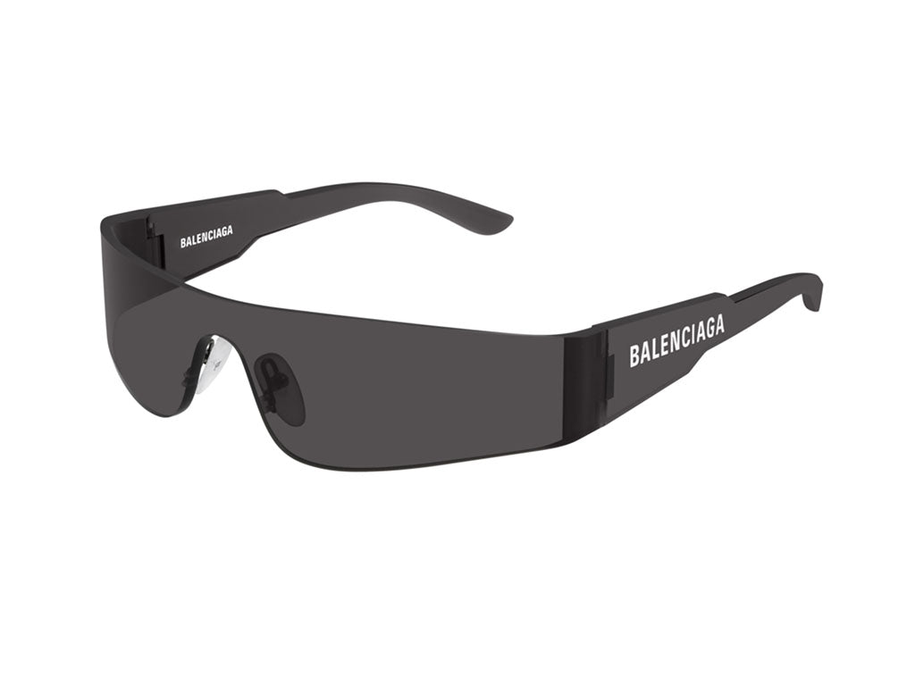 Balenciaga Unisex Bb0041S 001 Occhiali Da Sole Nylon Grigio Grigio Maschera Normale