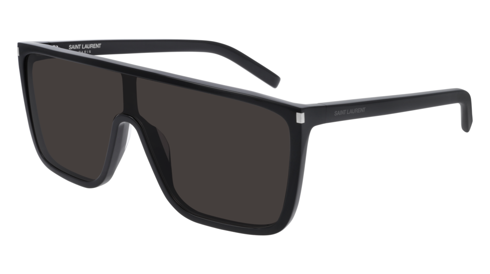 Saint Laurent Donna Sl 364 Mask Ace 001 Occhiali Da Sole Acetato Nero Nero Maschera Normale