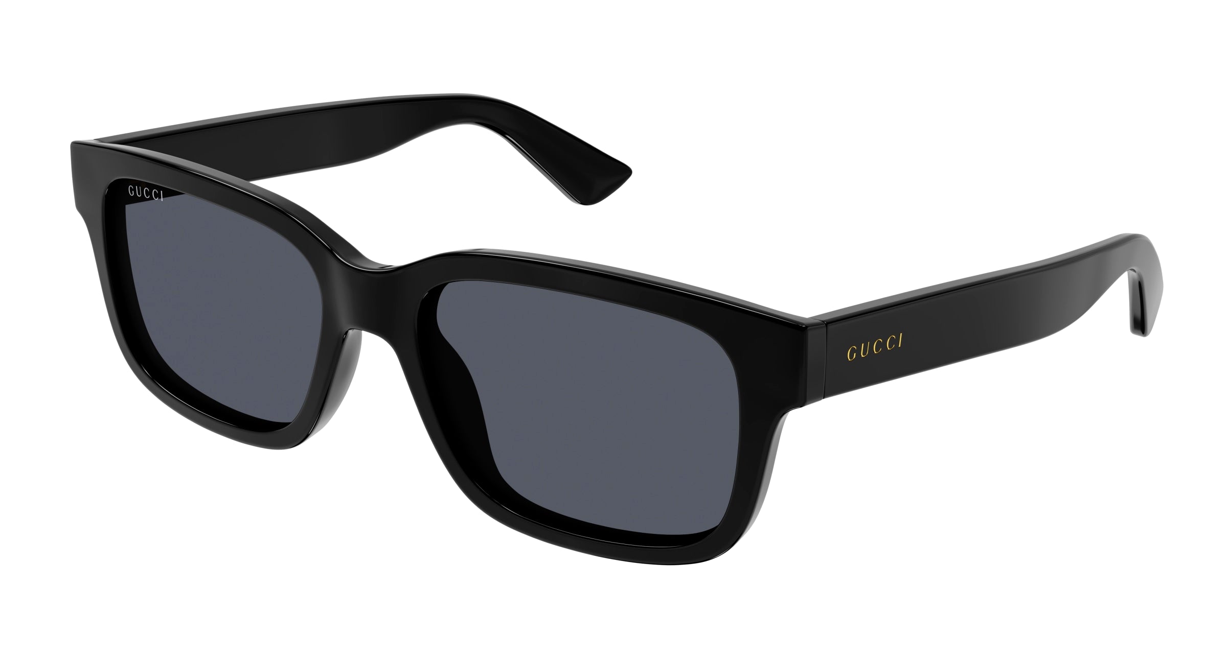 Gucci Uomo Gg1583S 001 Occhiali Da Sole Iniettato Nero Grigio Squadrata