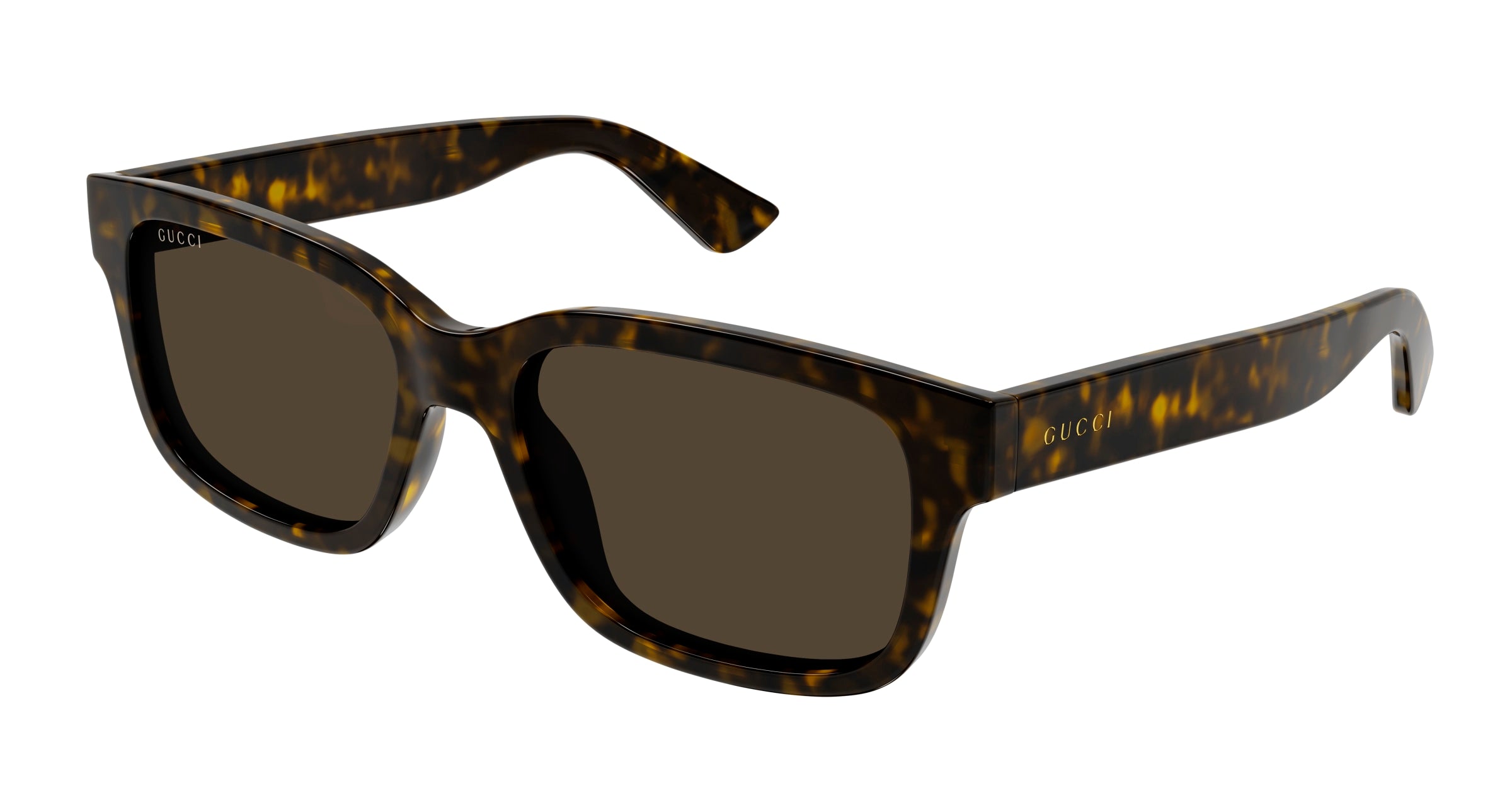 Gucci Uomo Gg1583S 002 Occhiali Da Sole Iniettato Havana Marrone Squadrata