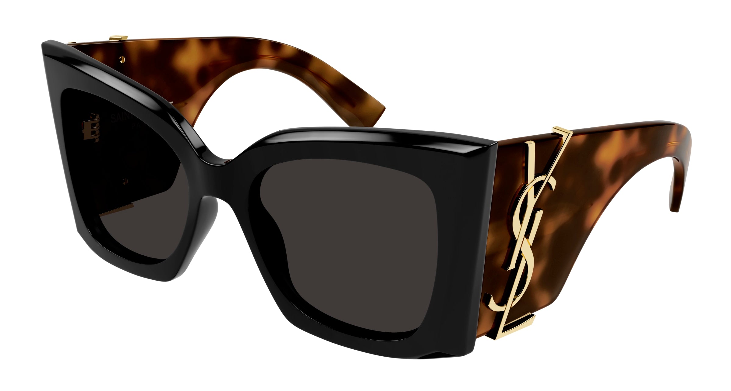 Saint Laurent Donna Sl M119 Blaze 003 Occhiali Da Sole Acetato Nero Nero Cat Eye