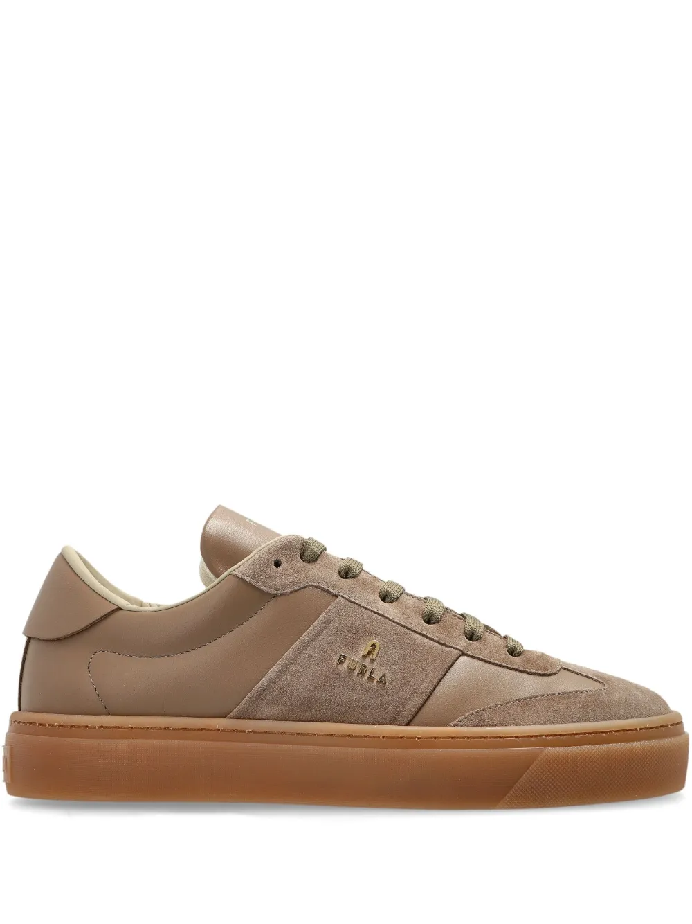 Furla leather sneakers - Toni neutri