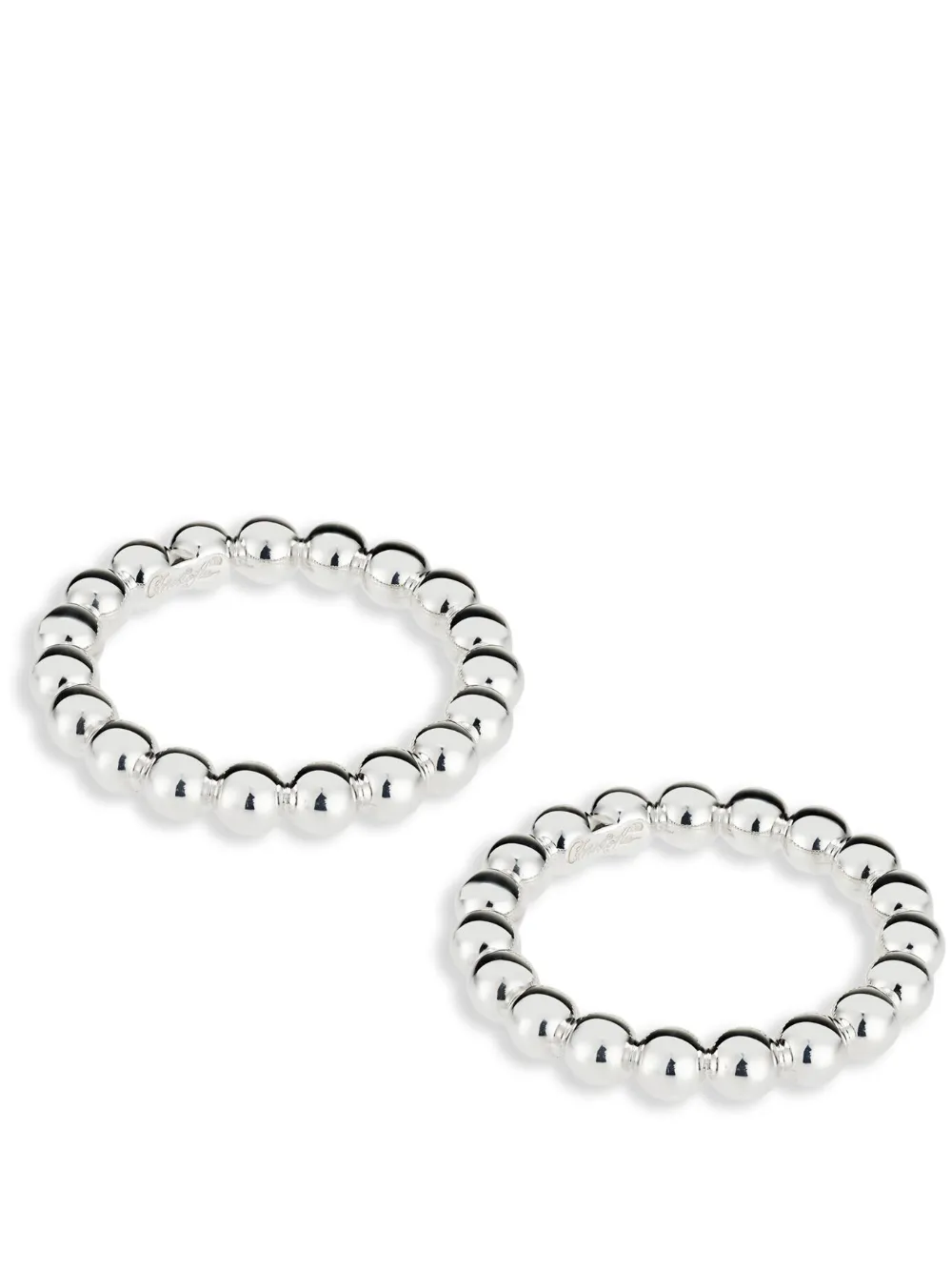 Christofle Set di 2 portatovaglioli Perles - Argento
