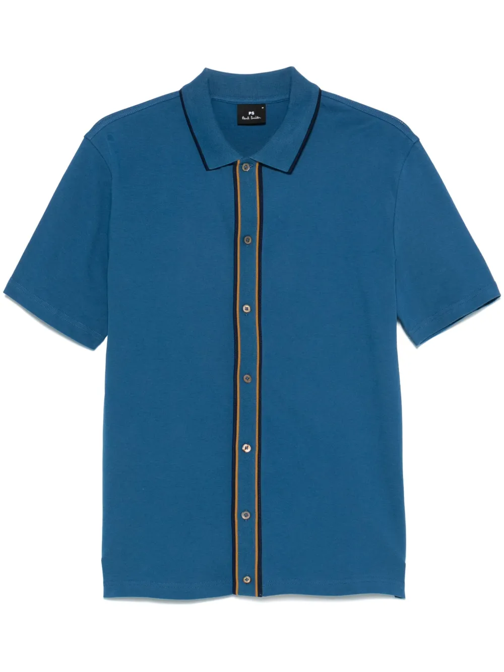 PS Paul Smith stretch-cotton shirt - Blu