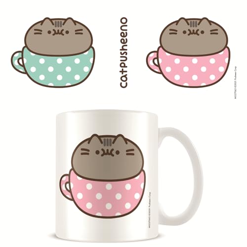 Pusheen Catpusheeno Tazza (Taglia Unica) (Bianco, Rosa, Marrone)