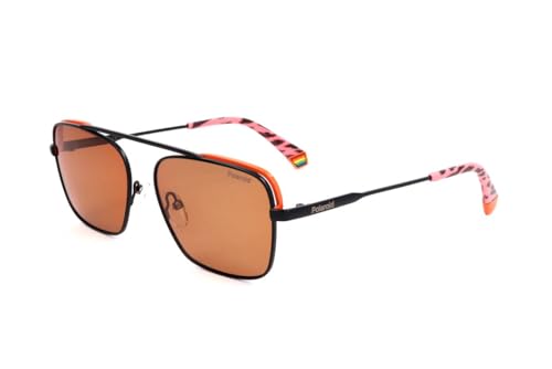 Polaroid Pld 6131/S 8Lz/He Black Orange 56 Occhiali, Unica Unisex-Adulto