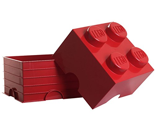 Lego Copenaghen, Mattoncino Porta Lego, 4 Bottoncini, Rosso (Rot)