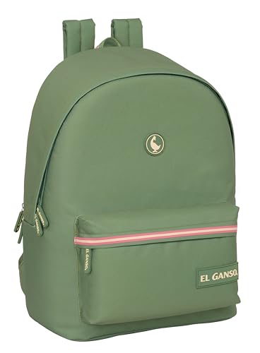 Safta El Oca Basics - Zaino Per Laptop Da 15,6" E Usb, Ideale Per Giovani Di Diverse Età, Tessuto Riciclato, Comodo E Versatile, Qualità E Resistenza,