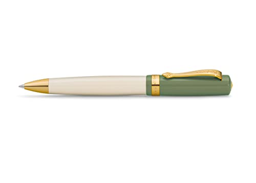 Kaweco Student 60'S Swing I Business Kuli - Penna A Sfera In Acrilico Di Alta Qualità In Verde E Crema, Con Scatola Regalo In Metallo, 13 Cm