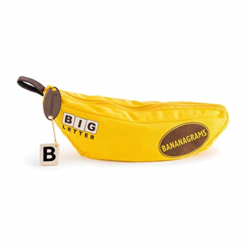 Bananagrams , Bananagrams Big Letter , Word Game , Ages 7+ , 1-8 Players , 10+ Minutes Playing Time