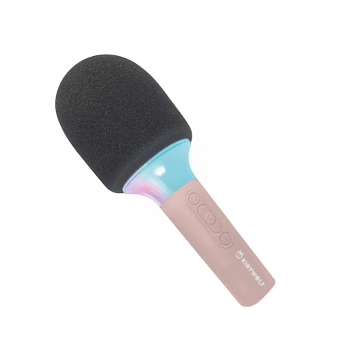 Kidywolf - Mikrofon Bluetooth Mit Licht Rosa