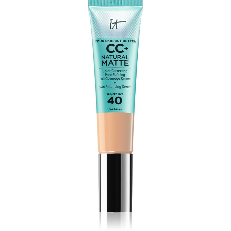 It Cosmetics Your Skin But Better Cc+ Cream Natural Matte Fondotinta Opacizzante Spf 40 Da Donna Light Medium 32 Ml