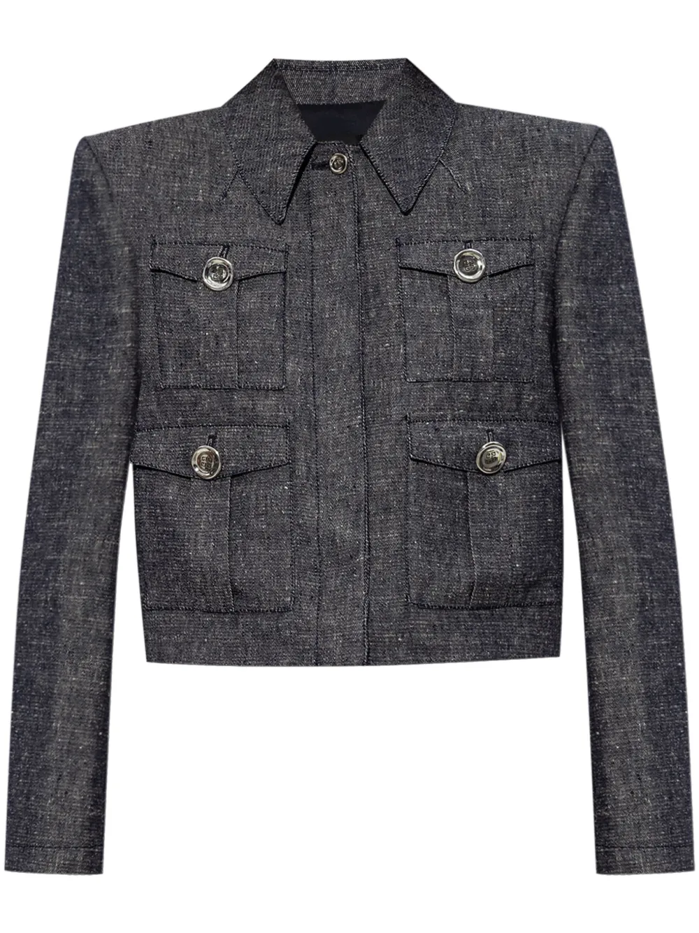Givenchy 4G cropped jacket - Blu
