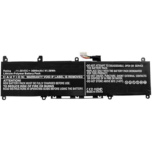 Coreparts Laptop Battery For Asus 42Wh Li-Ion 11.55V 3.6Ah Adol, 0B200-02960000, 0B200-03030000, 0B2 (42Wh Li-Ion 11.55V 3.6Ah Adol 13, Adol 13Fa, Ado