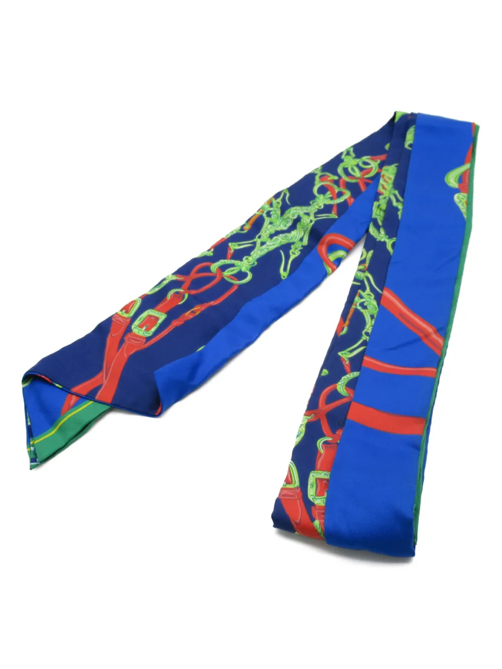 Hermès Pre-Owned 2010s Twilly scarf - Blu