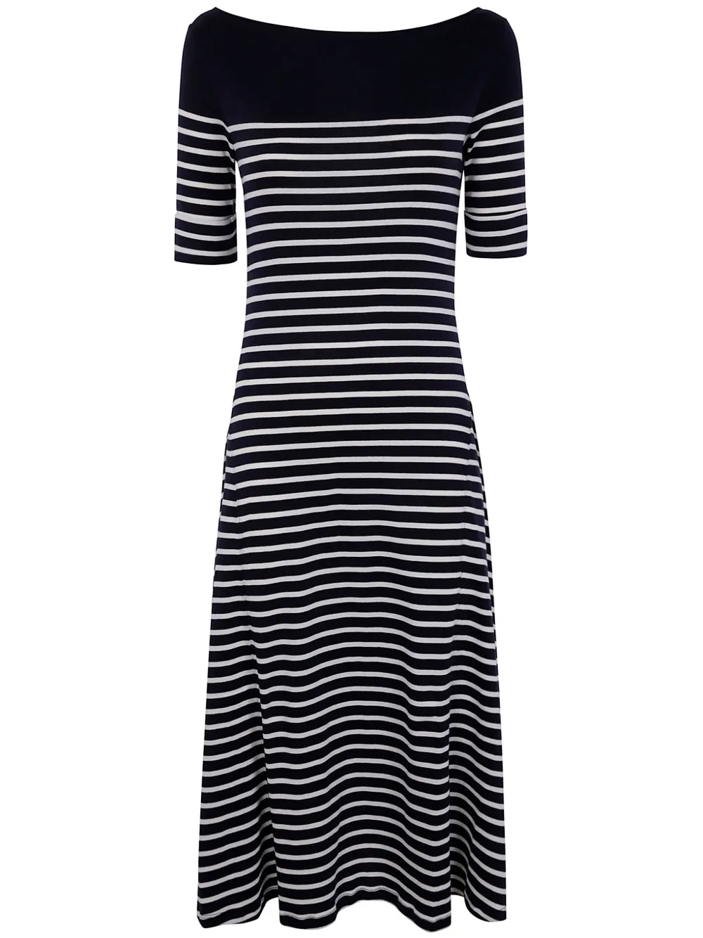 Lauren Ralph Lauren striped midi dress - Blu
