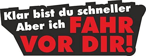 Easydruck24De Adesivo Per Auto Con Scritta In Tedesco “Klar Bist Du Schneller.”Dub, Modello 114