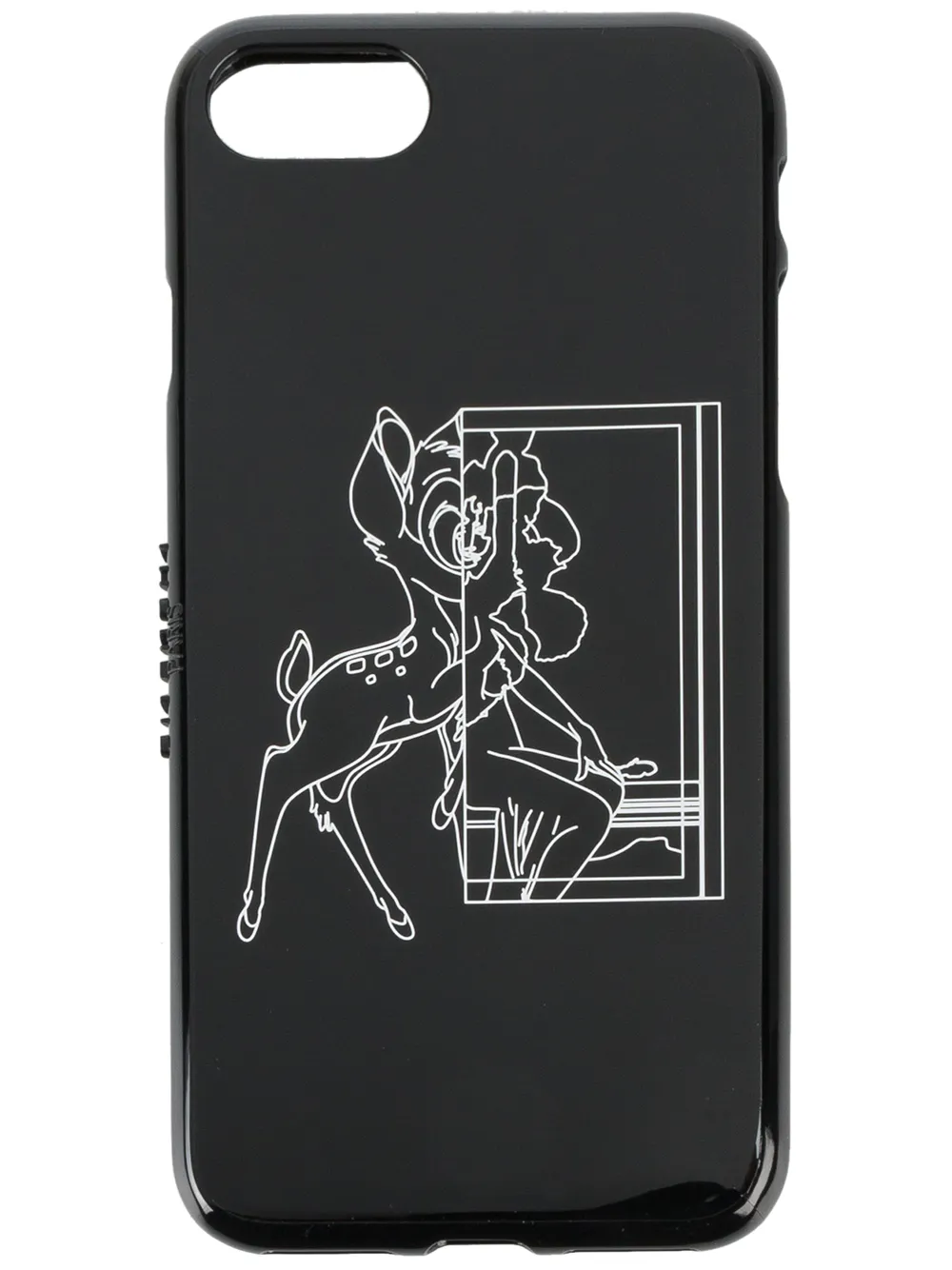 Givenchy Cover per Iphone 7 con Bambi - Nero