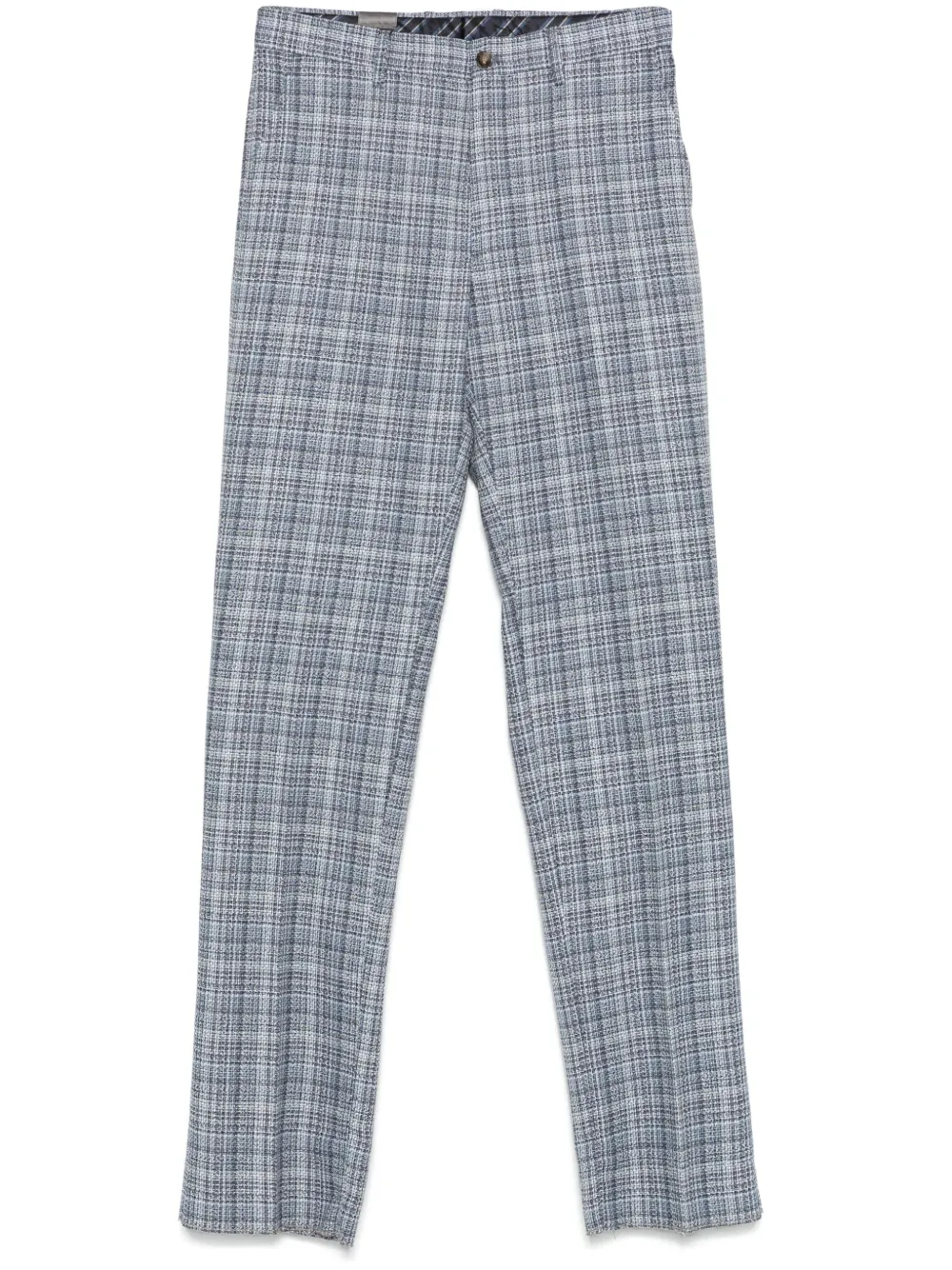 ETRO tweed trousers - Blu
