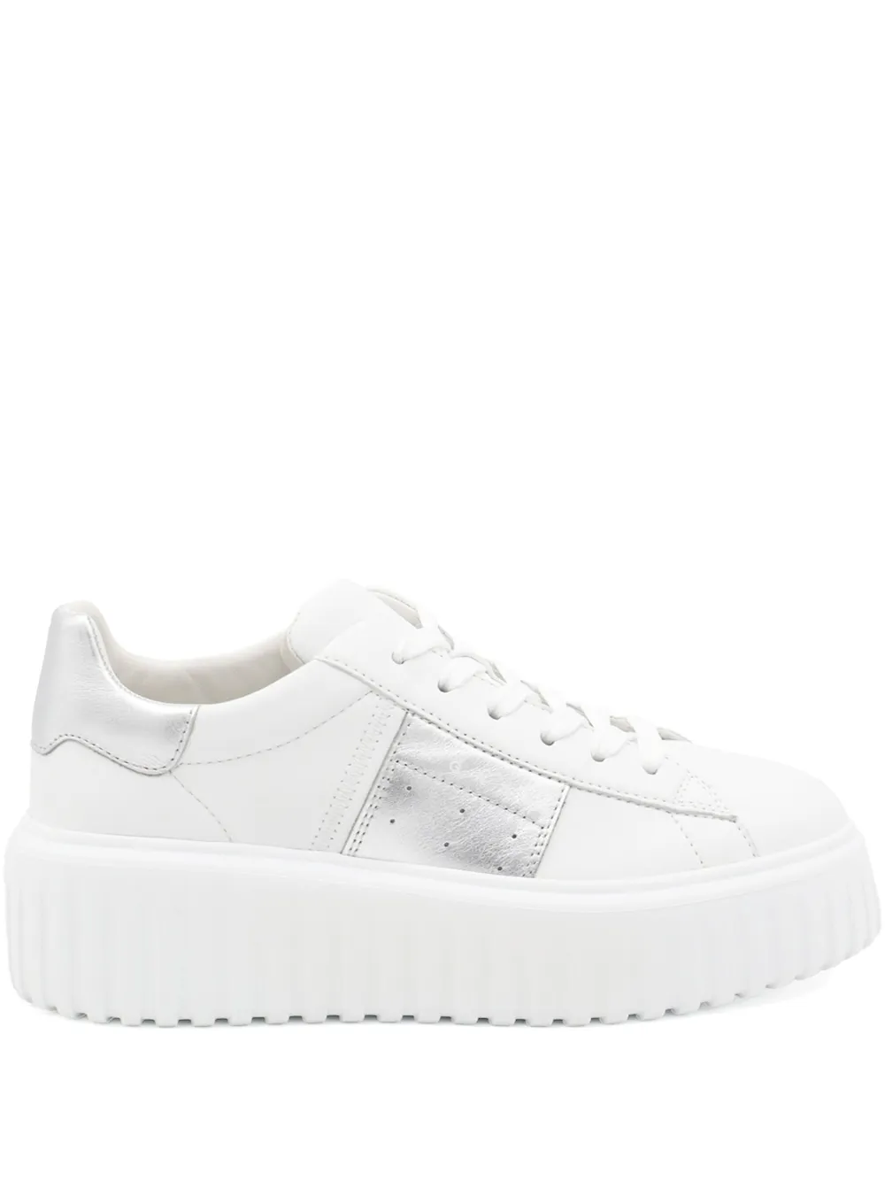 Hogan H-Stripes platform sneakers - Bianco