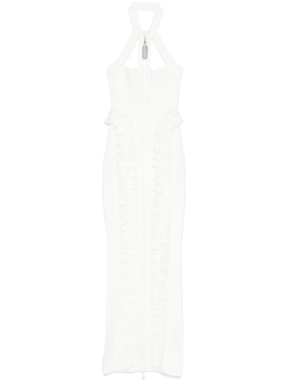Self-Portrait x Christopher Kane knit maxi dress . - Bianco
