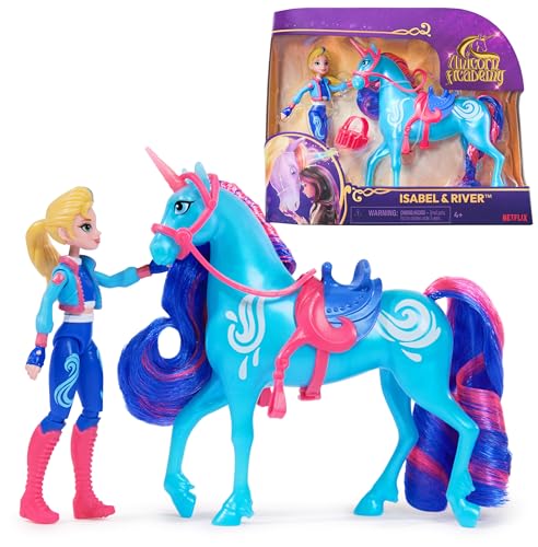 Unicorn Academy- Bambola Ldollunicornsetsisabelriver, Multicolore, 6066842