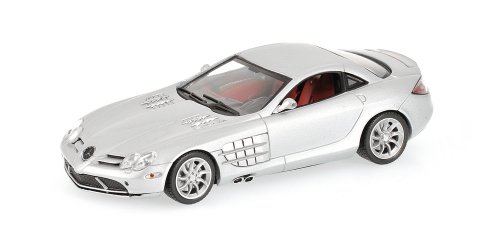 Minichamps 519433300 Modellino Auto Mercedes Benz Mclaren Slr Silver Top Gear Auto Stradali Scala 1:43