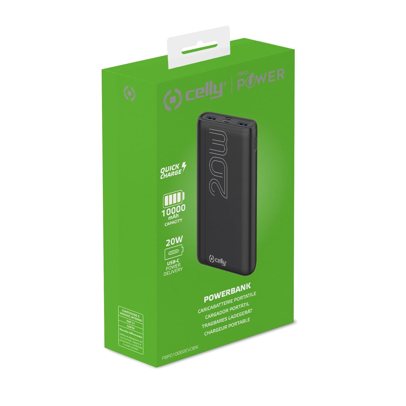 Power bank pd20w 10000 evo black - pbpd10000evobk