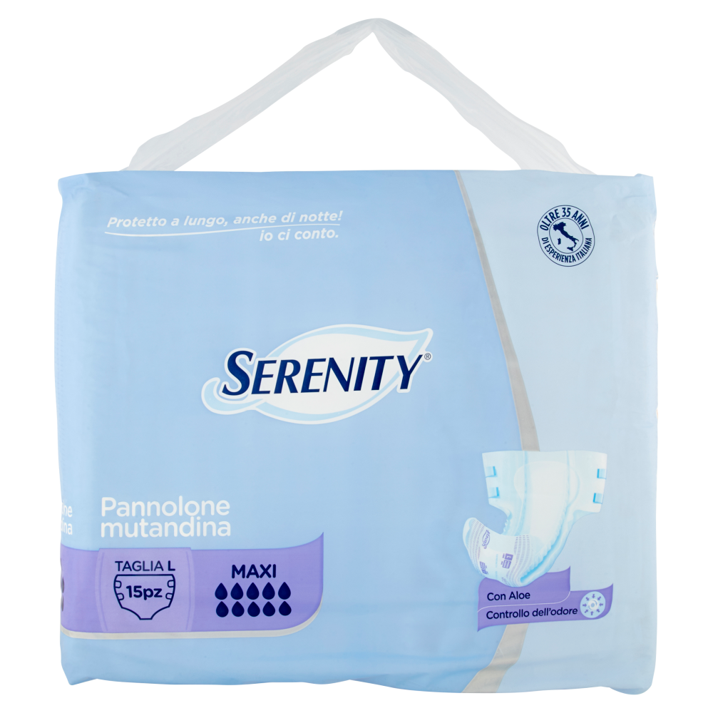 Serenity Classic Pannolone Mutandina Maxi Taglia L 15 Pezzi - -